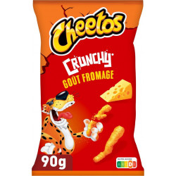 CHEETOS Biscuits apéritifs soufflés Crunchy goût Fromage 90g