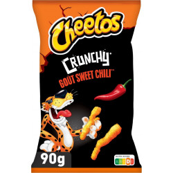 CHEETOS Biscuits apéritifs soufflés Crunchy goût Sweet Chili 90g