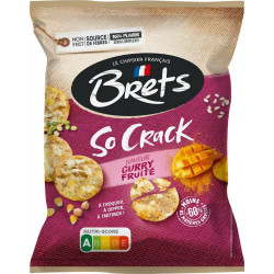 BRET Biscuit salé so crack curry fruité 'S 70g