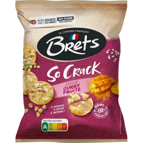 BRET Biscuit salé so crack curry fruité 'S 70g