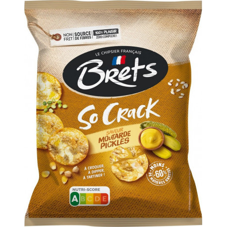 BRET Biscuit salé so crack moutarde pickles 'S 70g