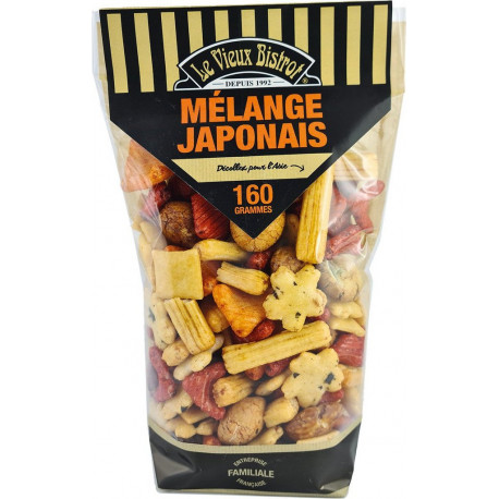 LE VIEUX BISTROT Biscuits apéritifs mélange Japonais 160g