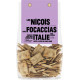 LES NICOIS Biscuits apéritif mini-focaccias aux olives de Papi Armando 200g