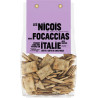 LES NICOIS Biscuits apéritif mini-focaccias aux olives de Papi Armando 200g