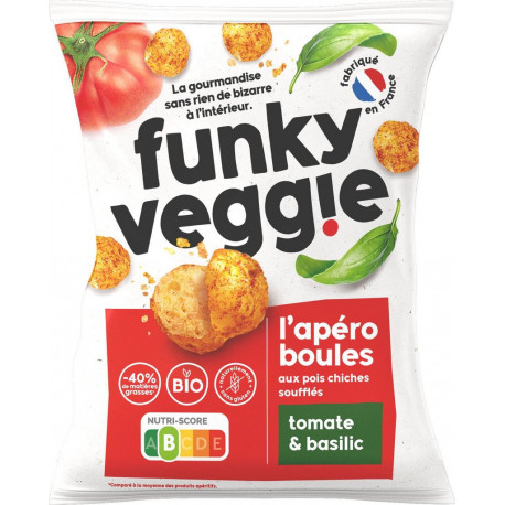 FUNKIE VEGGIE Biscuit salé tomate basilic Bio 50g