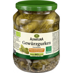 ALNATURA Cornichons sans sucres ajouté 360g