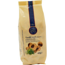 TERRE ITALIA Biscuits apéritif Taralli Tondi TERRE D'ITALIA 400g