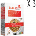Sabarot Lot 3 X Mélange Céréales Et Lentilles Étui 400g les 3 paquets de 400g