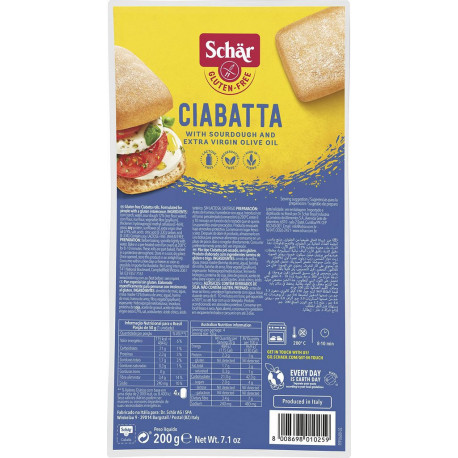 Schar Pain Ciabatta Sans gluten 200g