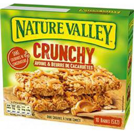 Nature Valley Barre de céréales Avoine & Beurre de Cacahuète 5x42g 210g