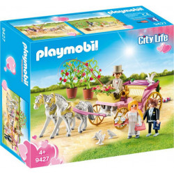 PLAYMOBIL 9427 City Life - Carrosse et Couple De Mariés