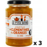 Les P'tites Tartines Lot 3x Confiture D'oranges De Corse Et Clémentine Pot 315g les 3 unités de 0.32Kg