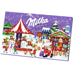 MILKA Calendrier de l'Avent Enfants Chocolat au Lait le calendrier de l'avent 119,6g