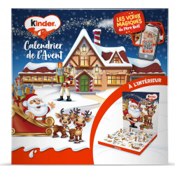 KINDER Calendrier de l'Avent Enfants Chocolats Pop Up 24 pièces 123g