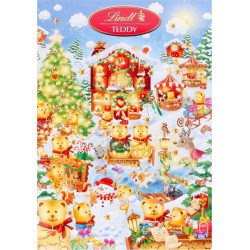 LINDT Calendrier de l'Avent Enfants Chocolat au Lait Teddy 211g