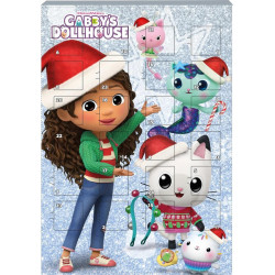 BIP FRANCE Calendrier de l'Avent Enfants Chocolat au Lait Justice League Gabby's Dollhouse le calendrier de l'avent de 75g