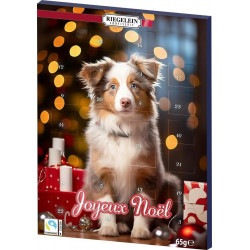 RIEGELEIN CONFISERIE Calendriers Chien Panach Joyeux Noël 65g