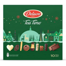 DELACRE Assortiment de Biscuits à Thé Boîte Tea Time Noël 300g