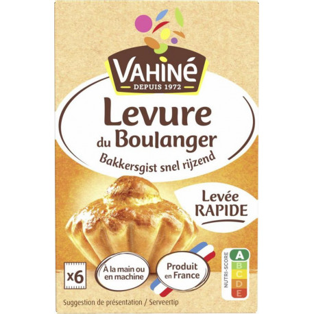 Vahiné Levure super active Spécial pain sachet 6x4.6g 27.6g