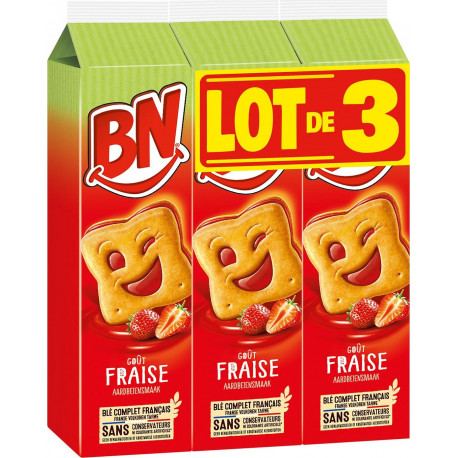 BN Biscuits Fraise 3x285g 855g