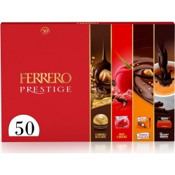 FERRERO PRESTIGE Assortiment de Chocolats Lait, Noisettes, Noir, Liqueur Cerise et Café 580g