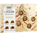 Nestlé LES RECETTES DE L'ATELIER Assortiment de Chocolats Lait, Noir Edition Hiver 190g