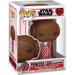FUNKO Figurine POP! Star Wars Leia (Chocolat) N° 676