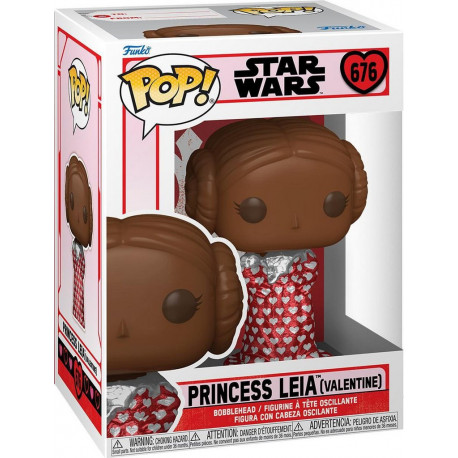 FUNKO Figurine POP! Star Wars Leia (Chocolat) N° 676