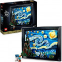 LEGO 21333 Ideas Vincent Van Gogh La Nuit Étoilée, Reproduction De Tableau Sur Toile
