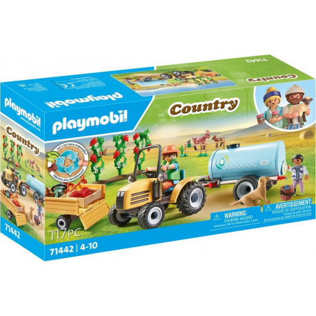 PLAYMOBIL 71442 Fermier avec tracteur et citerne Country