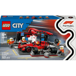 LEGO 60443 City Arrêt au Stand de F1 avec Voiture Ferrari