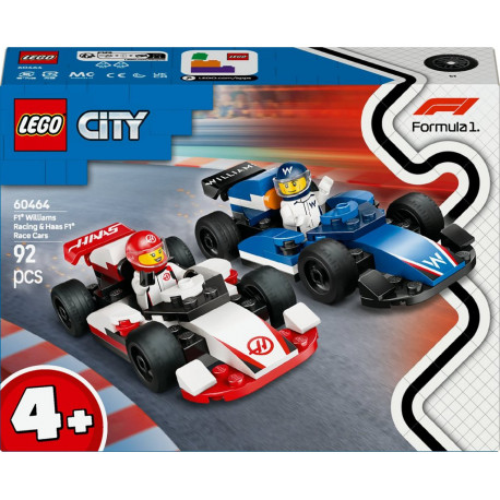 LEGO 60464 City Voitures de Course de F1 Williams Racing et Haas F1