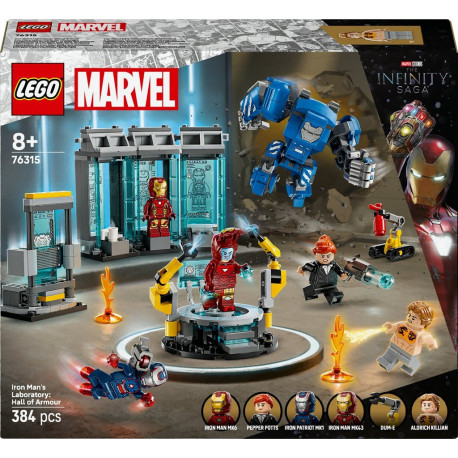 LEGO 76315 Marvel Le laboratoire d'Iron Man la salle des armures