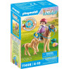 PLAYMOBIL Jeux d'imitation Enfant avec poneys