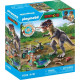 PLAYMOBIL Jeux d'imitation Explorateurs avec moto et tyrannosaure