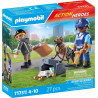 PLAYMOBIL Policier Chien de Recherche et Voleur