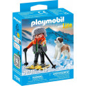 PLAYMOBIL Garçon en raquettes avec Saint Bernard
