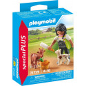 PLAYMOBIL Fermière avec chèvre et chevreau