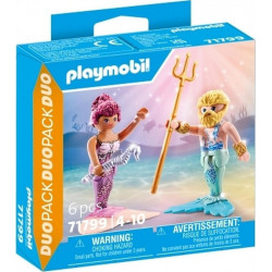 PLAYMOBIL 71799 Sirène et triton avec sceptre 6 pièces