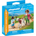 PLAYMOBIL Fermière et enfant avec veau