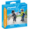 PLAYMOBIL Policier et bandit avec accessoires