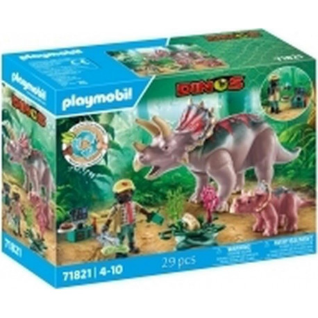 PLAYMOBIL 71821 Playmobil Triceraptops avec bebe explorateur 29 piéces