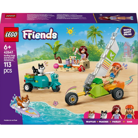 LEGO 42641 Friends Chiens Surfeurs et Aventures en Scooter