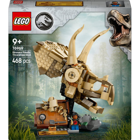 LEGO 76969 Jurassic World Les Fossils de Dinosaures le Crâne du Tricératops