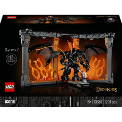 LEGO 10367 Icons Le Seigneur des Anneaux Book Nook du Balrog