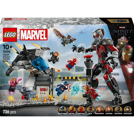 LEGO 76314 Marvel Le Combat de Captain America Civil War
