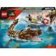 LEGO 76974 Jurassic World Le Bateau en Mission et le Mosasaure en Briques