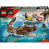 LEGO 76974 Jurassic World Le Bateau en Mission et le Mosasaure en Briques