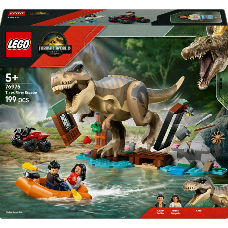 LEGO 76975 Jurassic World Le T. Rex et l'Évasion sur la Rivière,