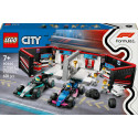 LEGO 60444 City Garage de F1 Et voiture Mercedes AMG et Alpine